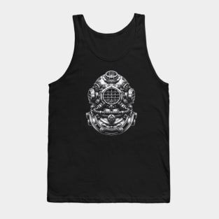 Steampunk Diving Helmet Tank Top